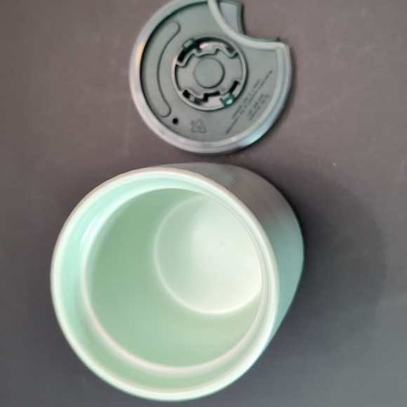 Starbucks Mint Green Pearlescent Ribbed Ceramic Travel Cup,8 fl oz - Picture 5 of 6